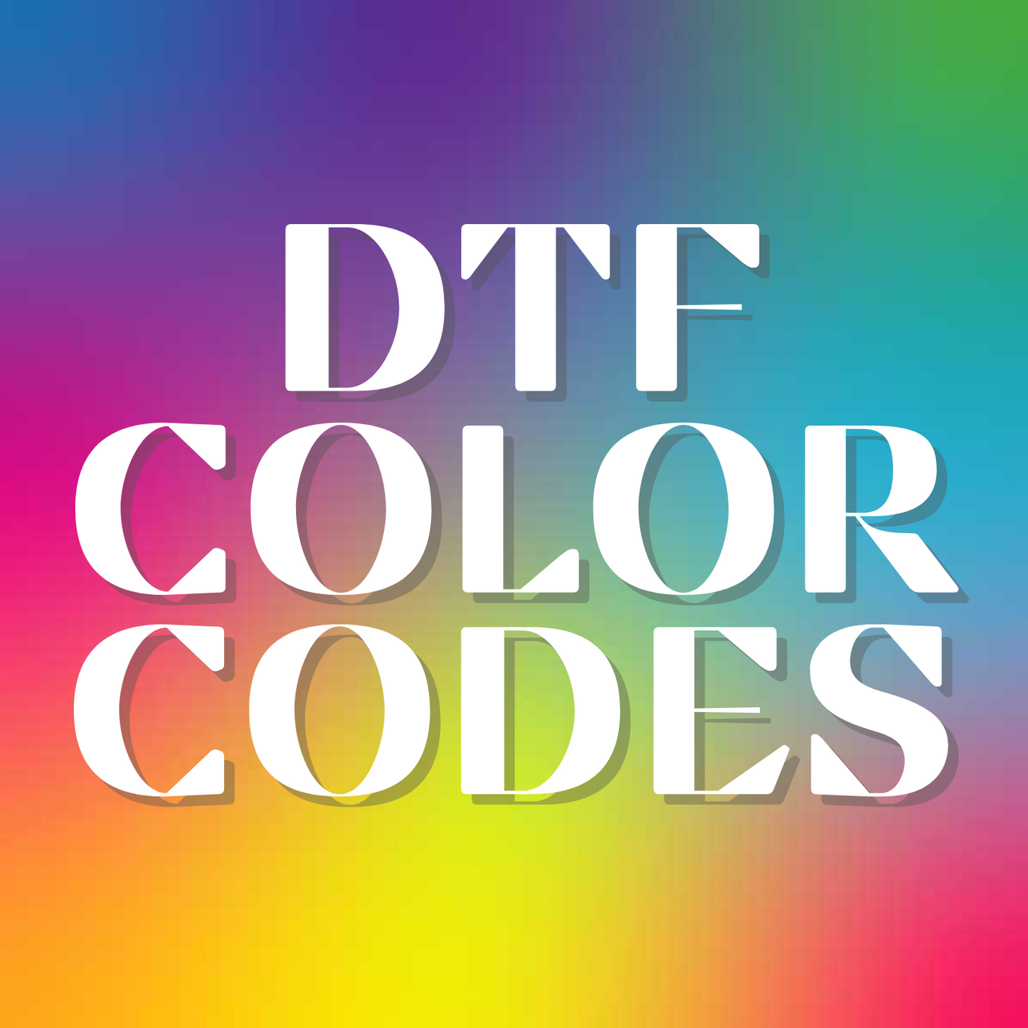 DTF Color Match Sheet