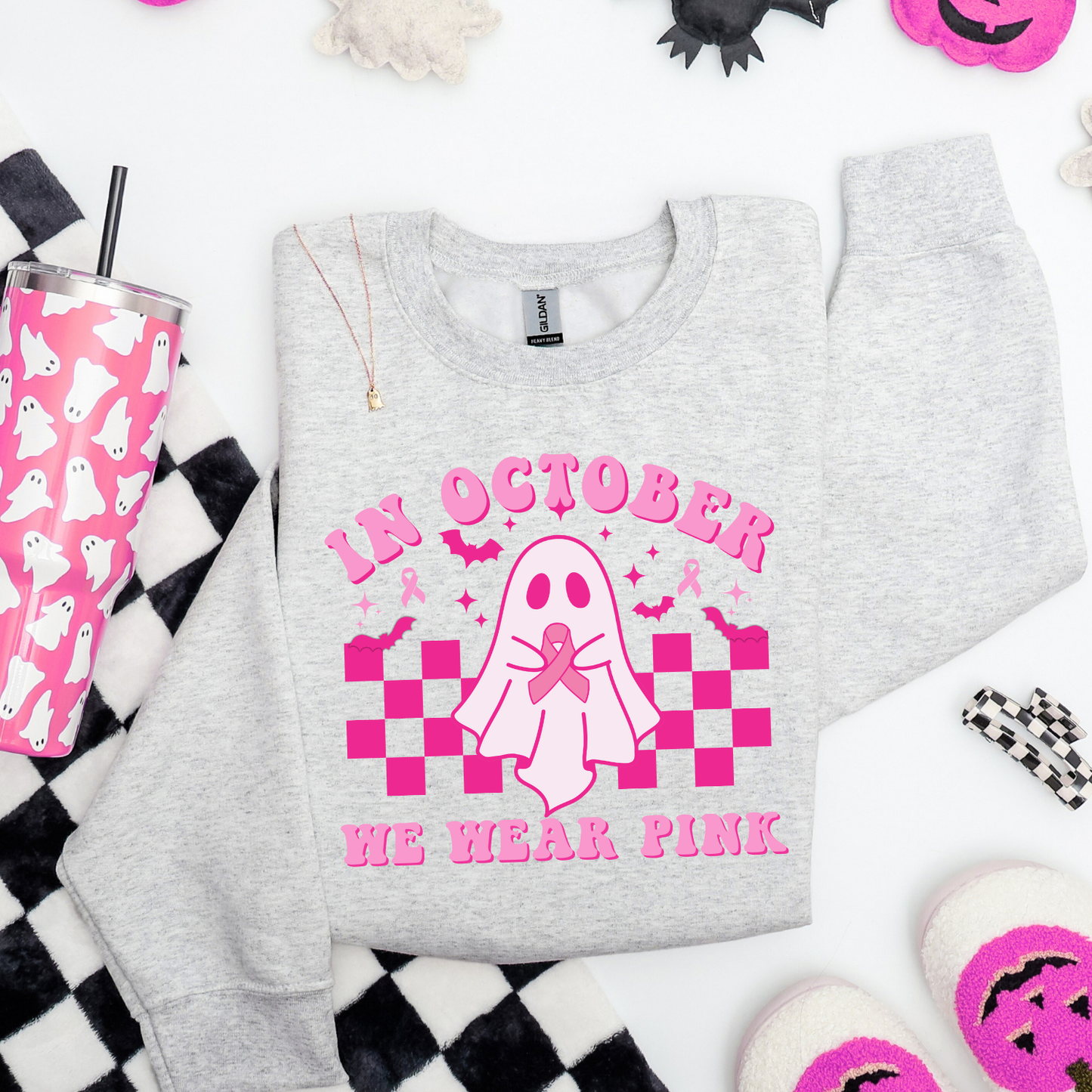 In October We Wear Pink Crewneck