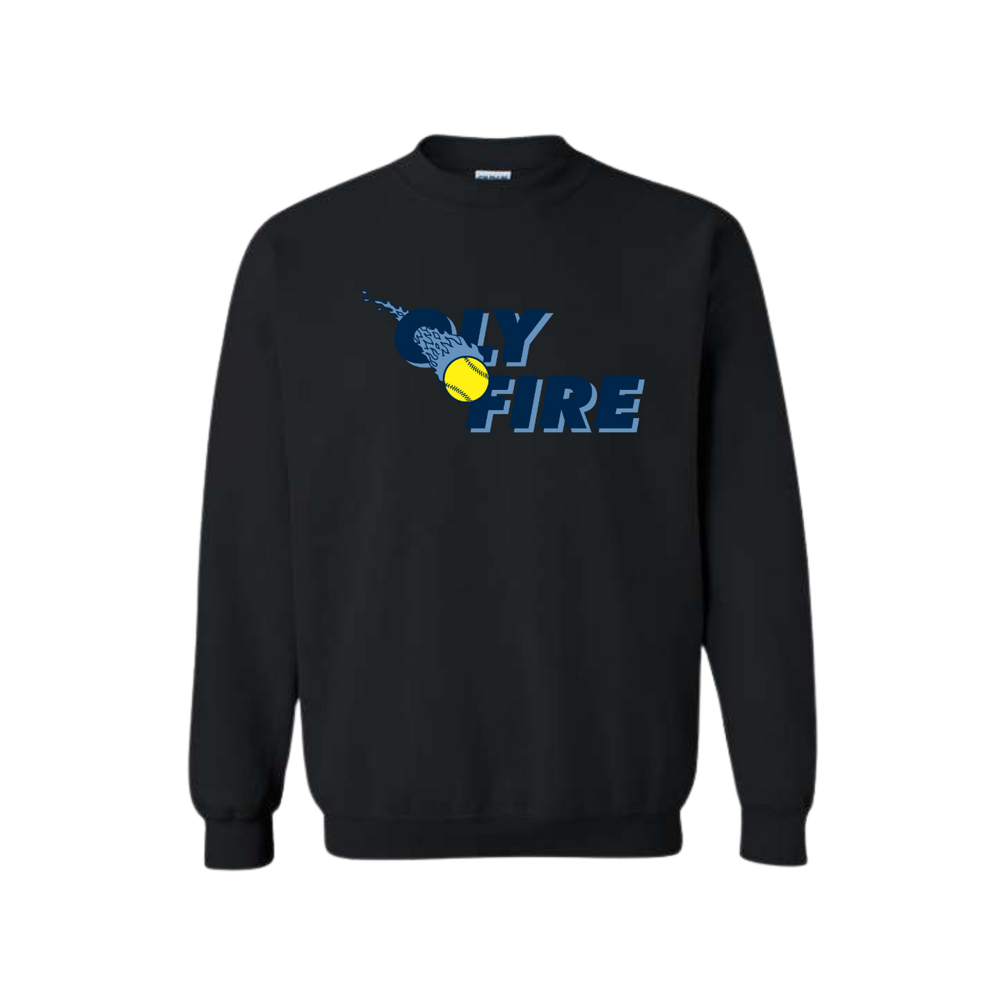 Oly Fire Black Crewneck