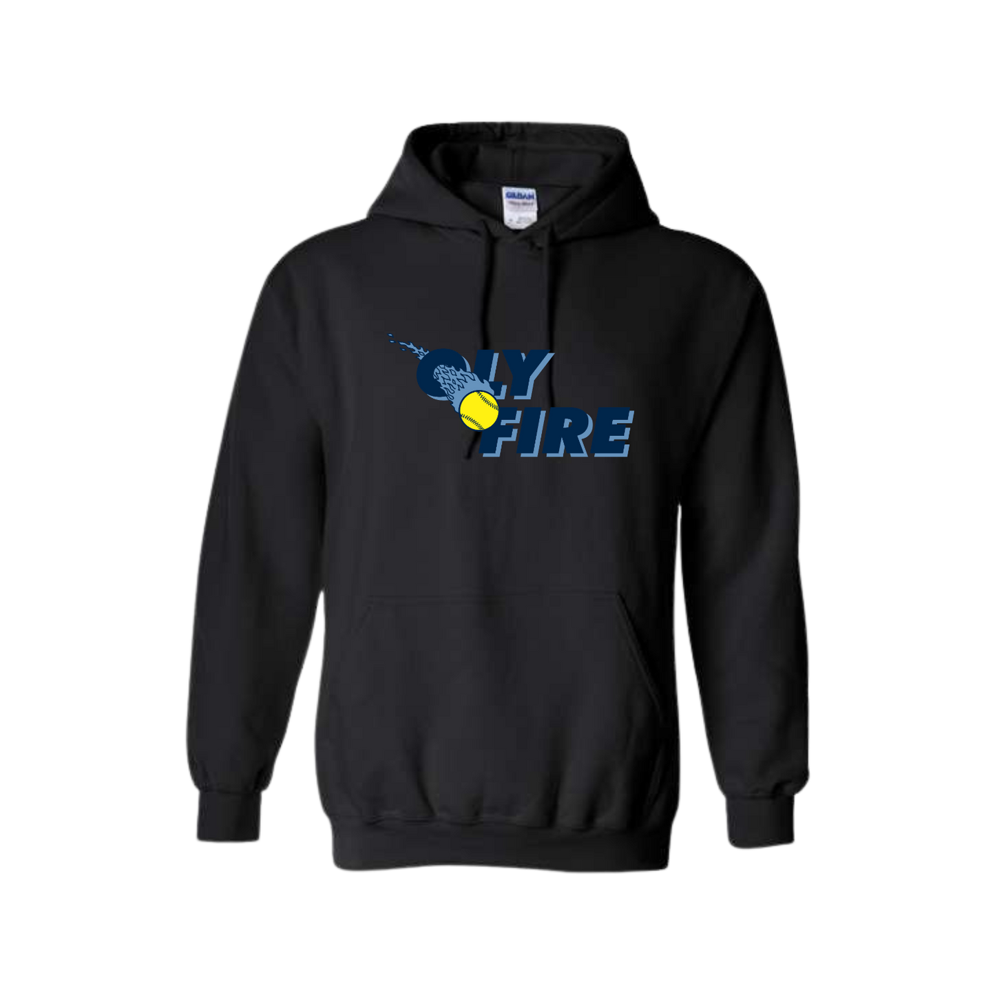 Oly Fire Black Hoodie