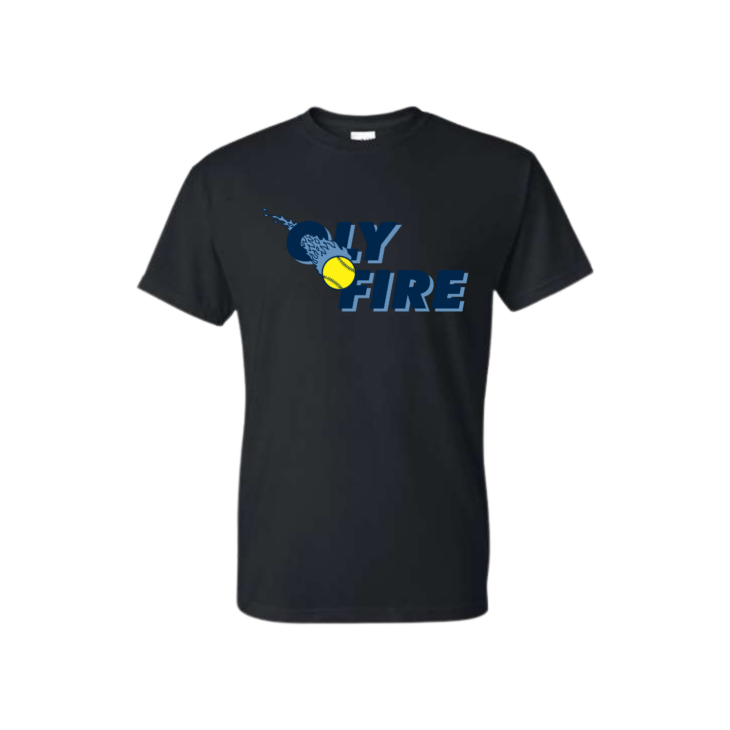 Oly Fire Black T-Shirt