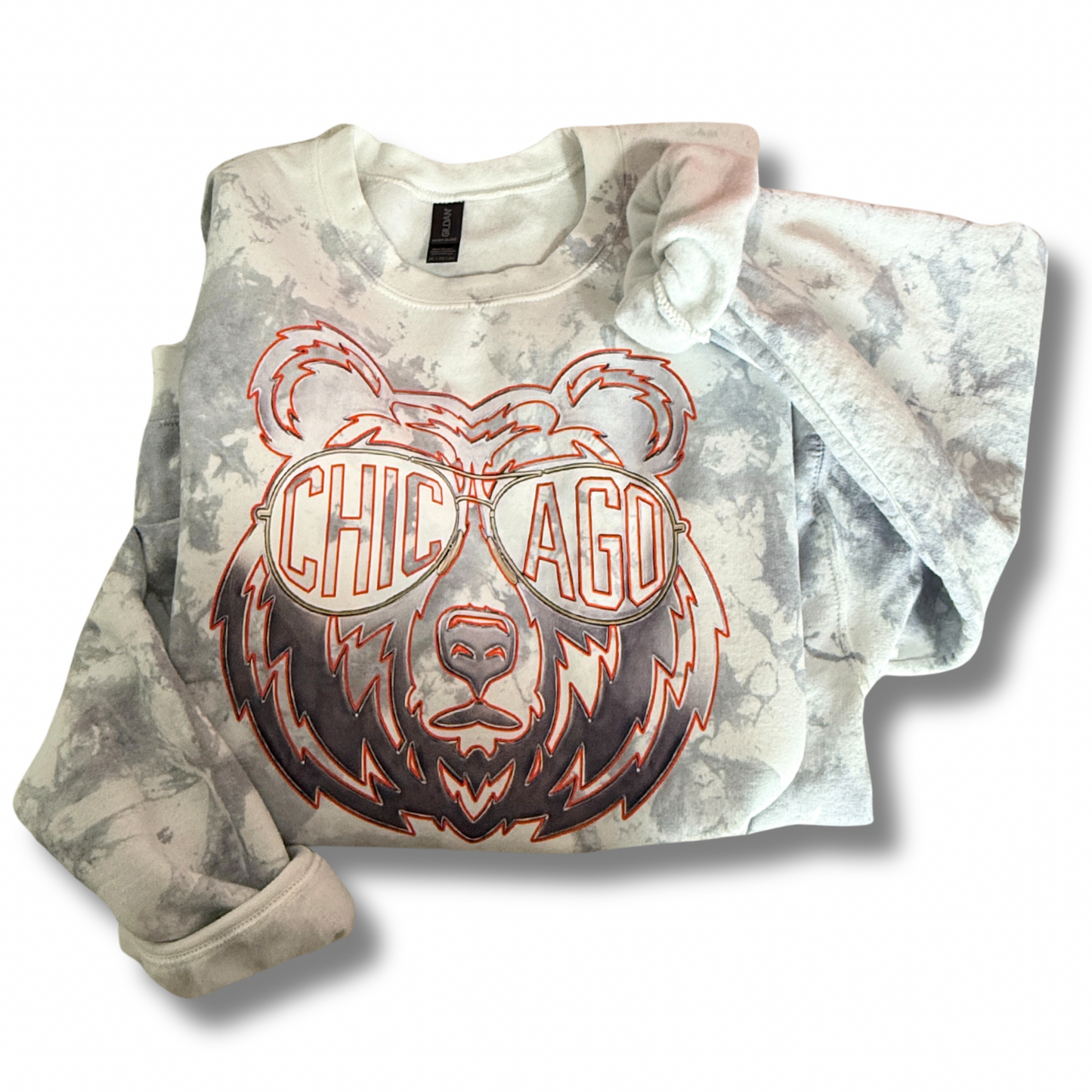 Chicago Bears Tie-Dyed Crewneck