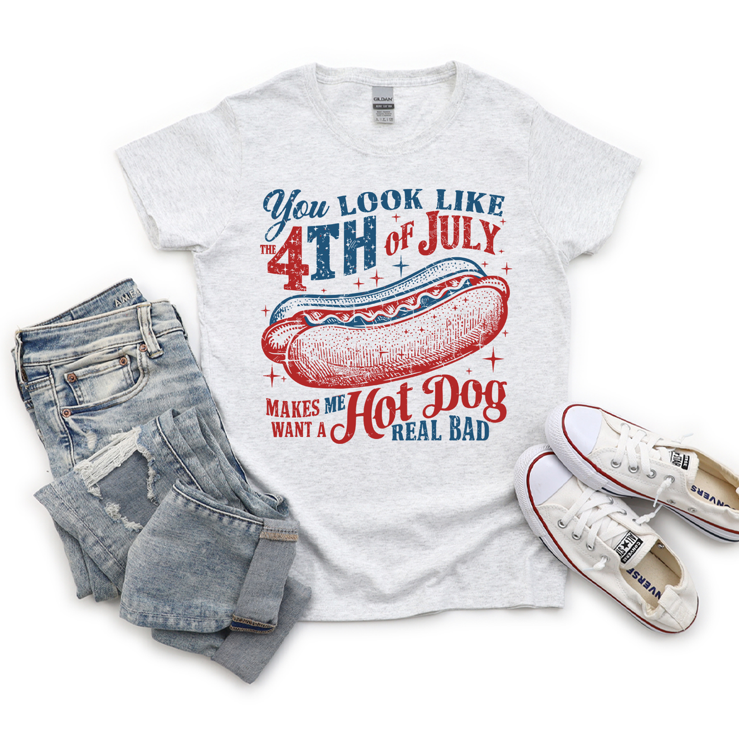 22"x72" Pre-Made 4th of July Glitter Gang Sheet