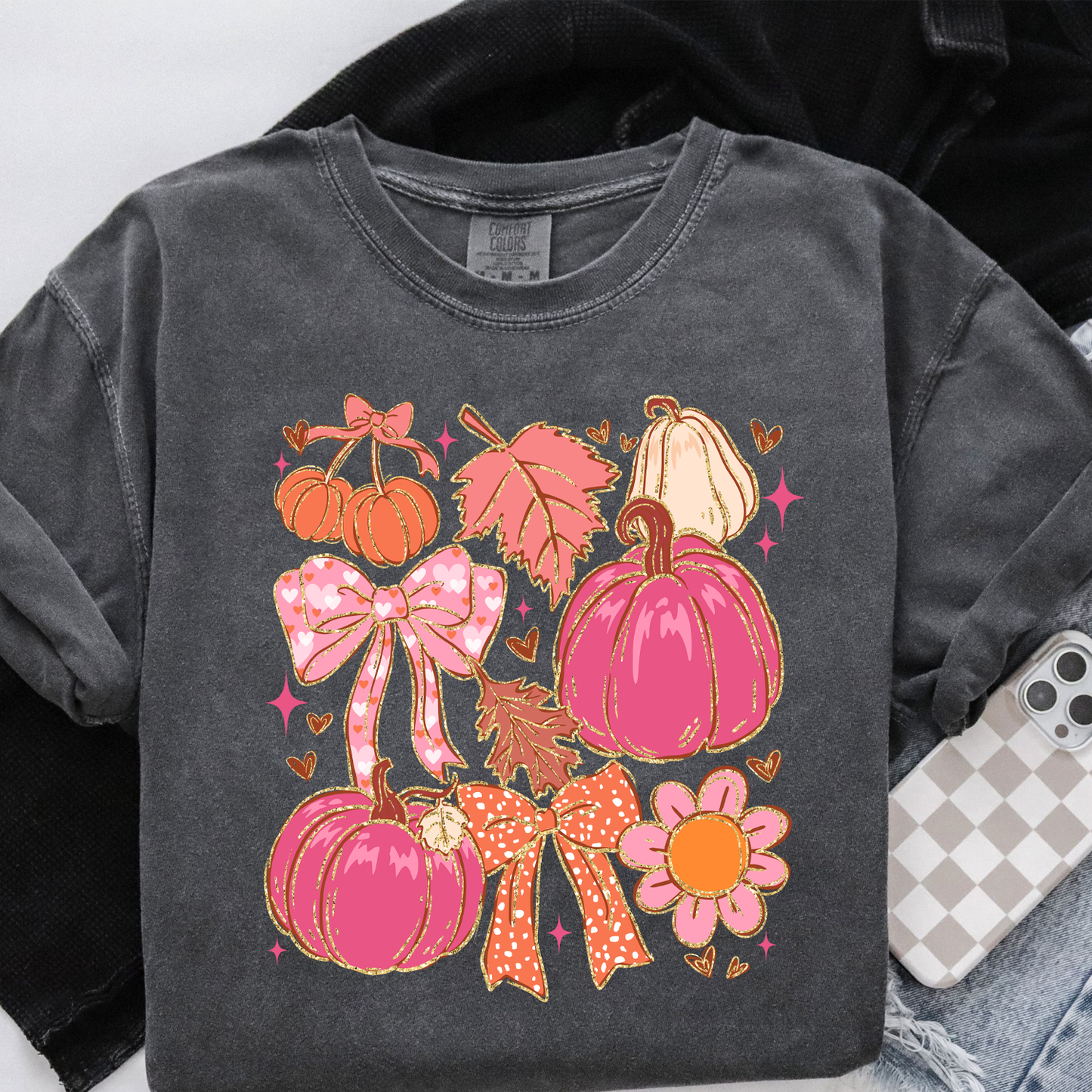 22"x72" Pink Fall Pre-Made Gang Sheet
