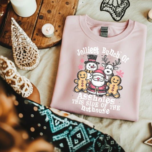 Jolliest Bunch Santa Crewneck