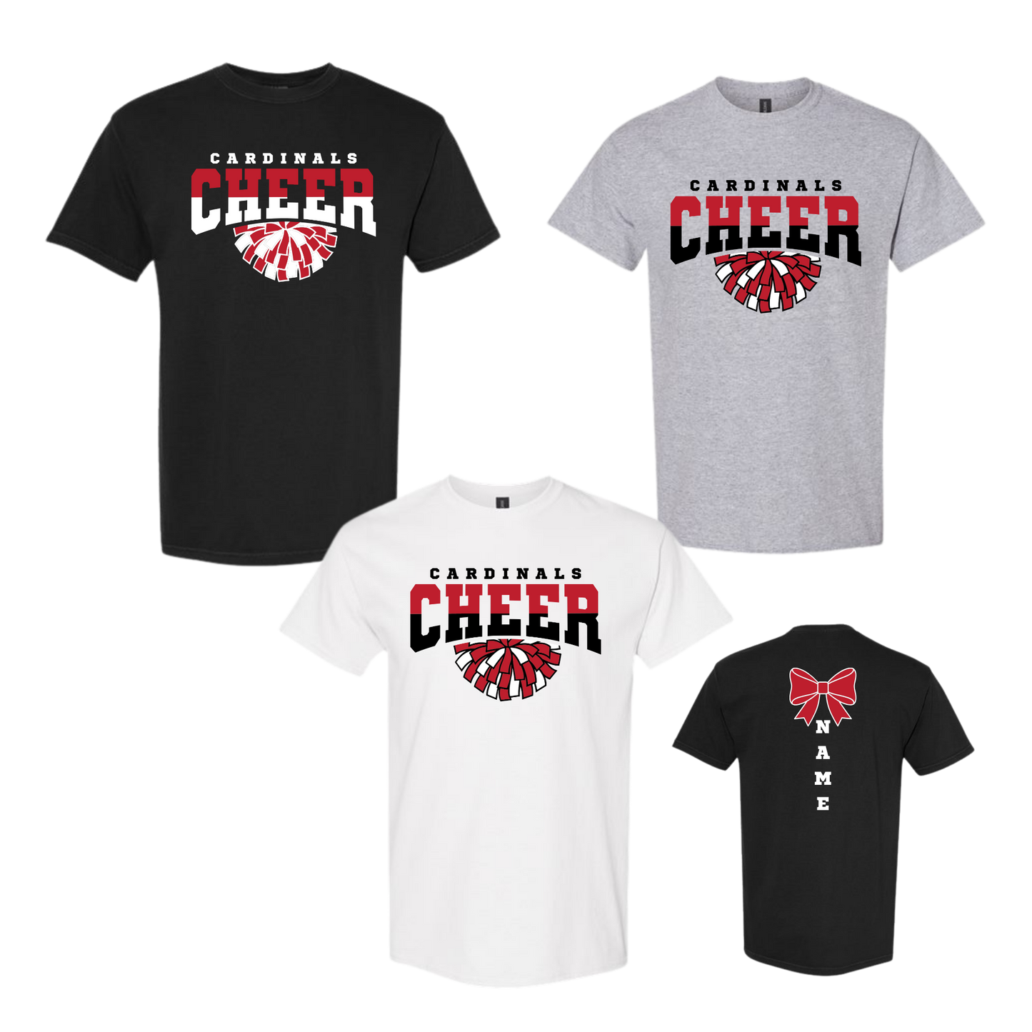 Pom (Colored) Cardinals Cheer