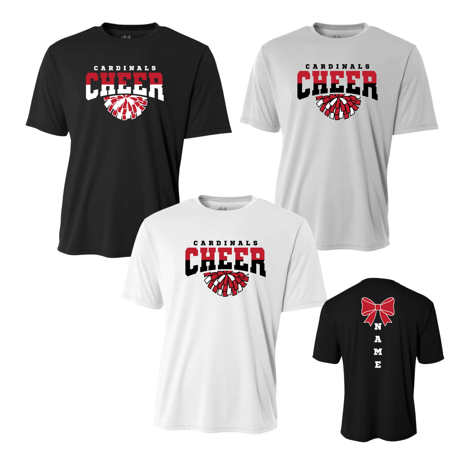 Pom (Colored) Cardinals Cheer