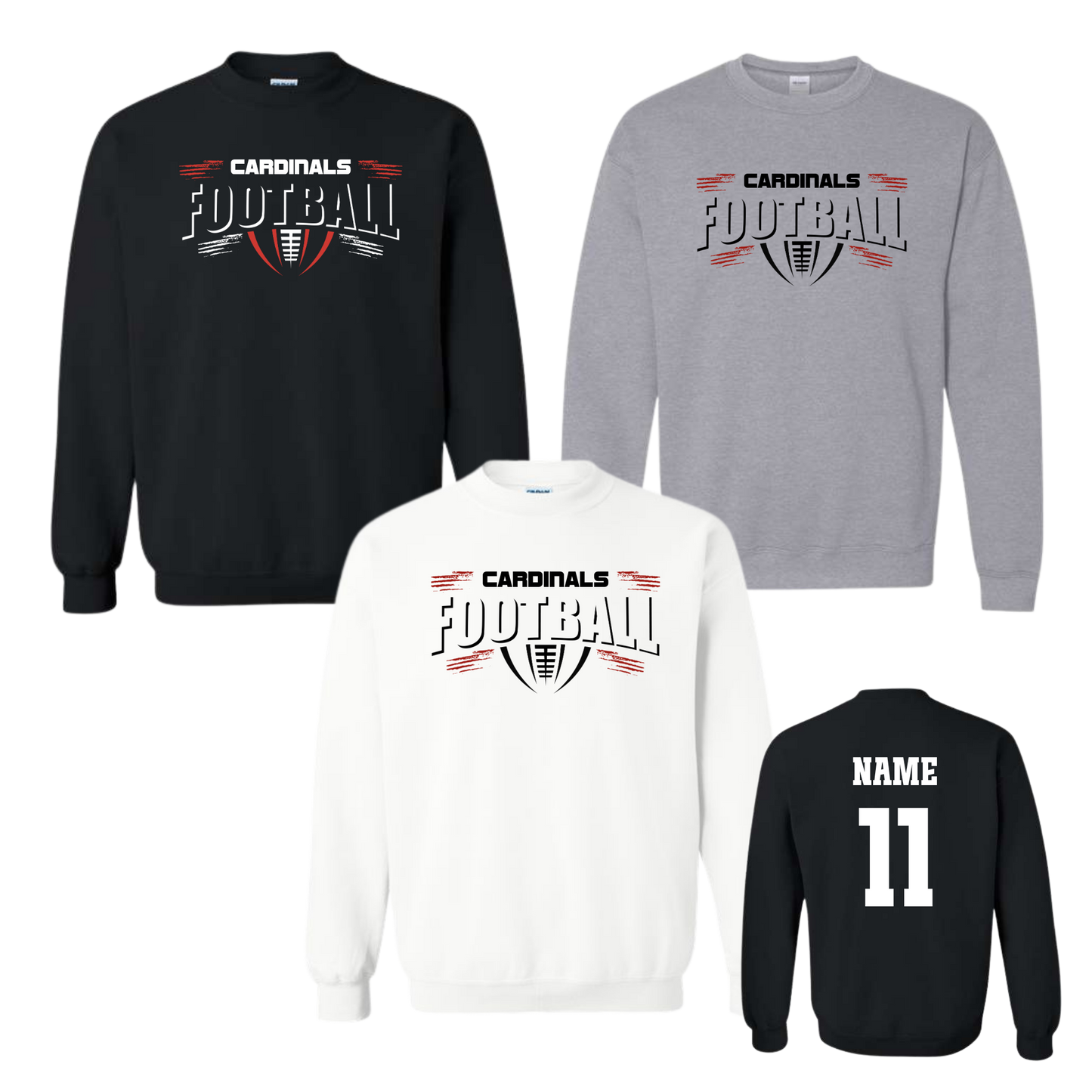 Distressed Cardinals Football