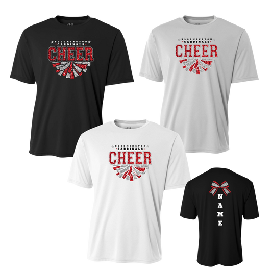 Glitter Pom Cardinals Cheer