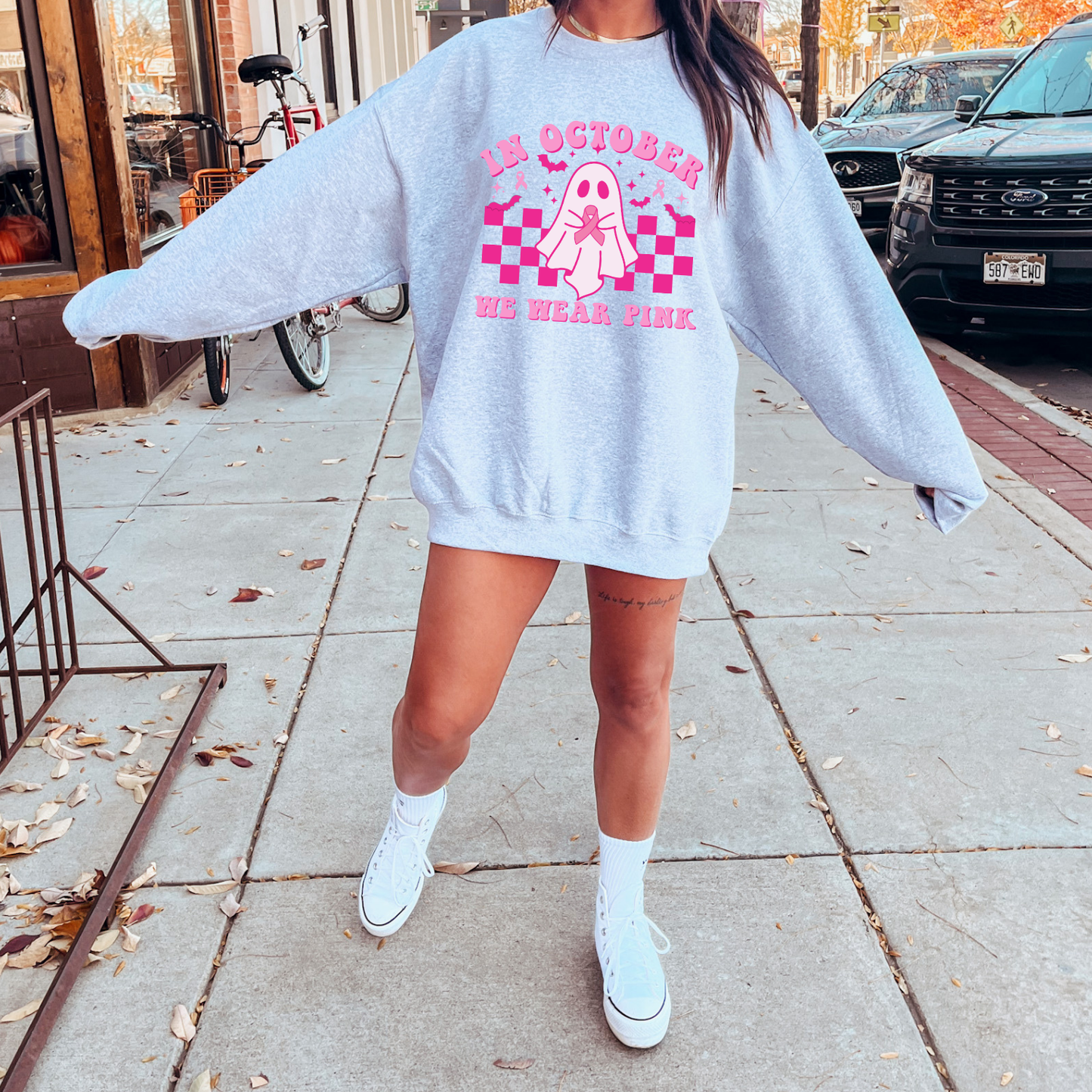 In October We Wear Pink Crewneck