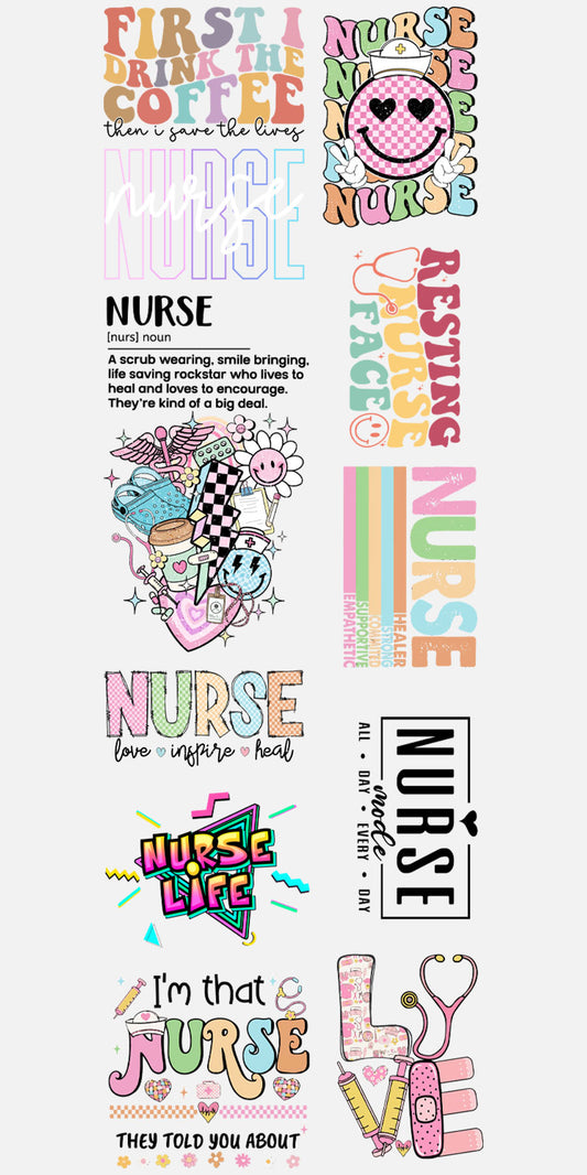 22"x60" Pre-Made Nurse Gang Sheet