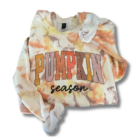 Pumpkin Season Tie Dyed Crewneck