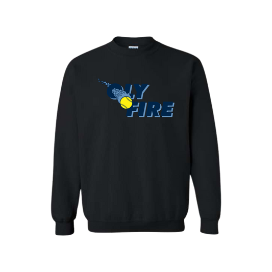 Oly Fire Black Crewneck