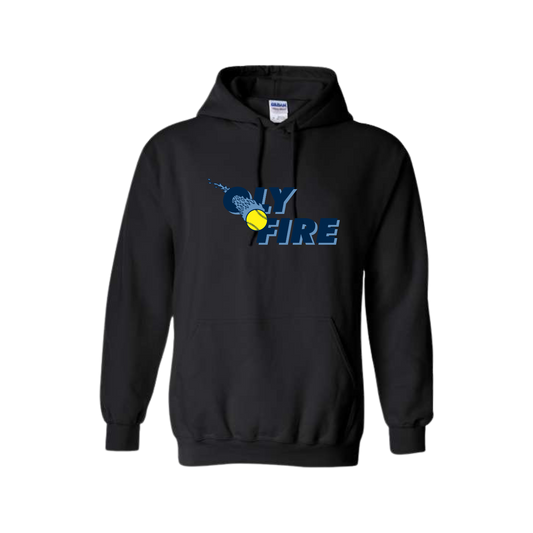 Oly Fire Black Hoodie