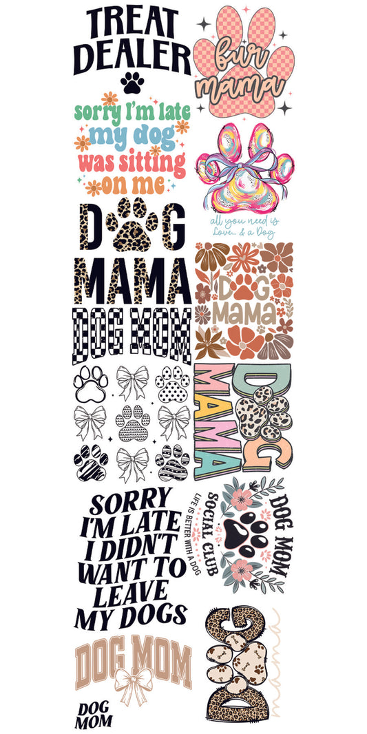 22"x72" Pre-Made Dog Mama Gang Sheet