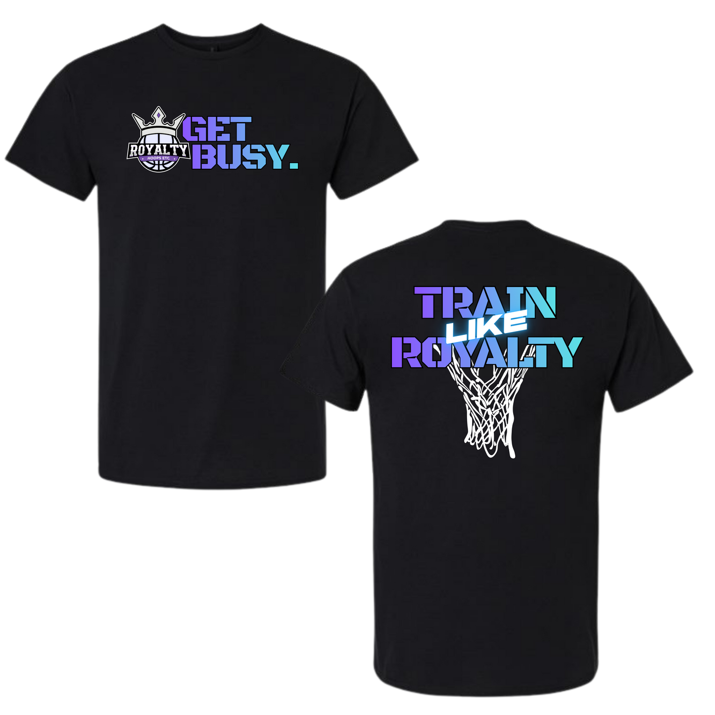Royalty Hoops "Train Like Royalty" Blue Ombre