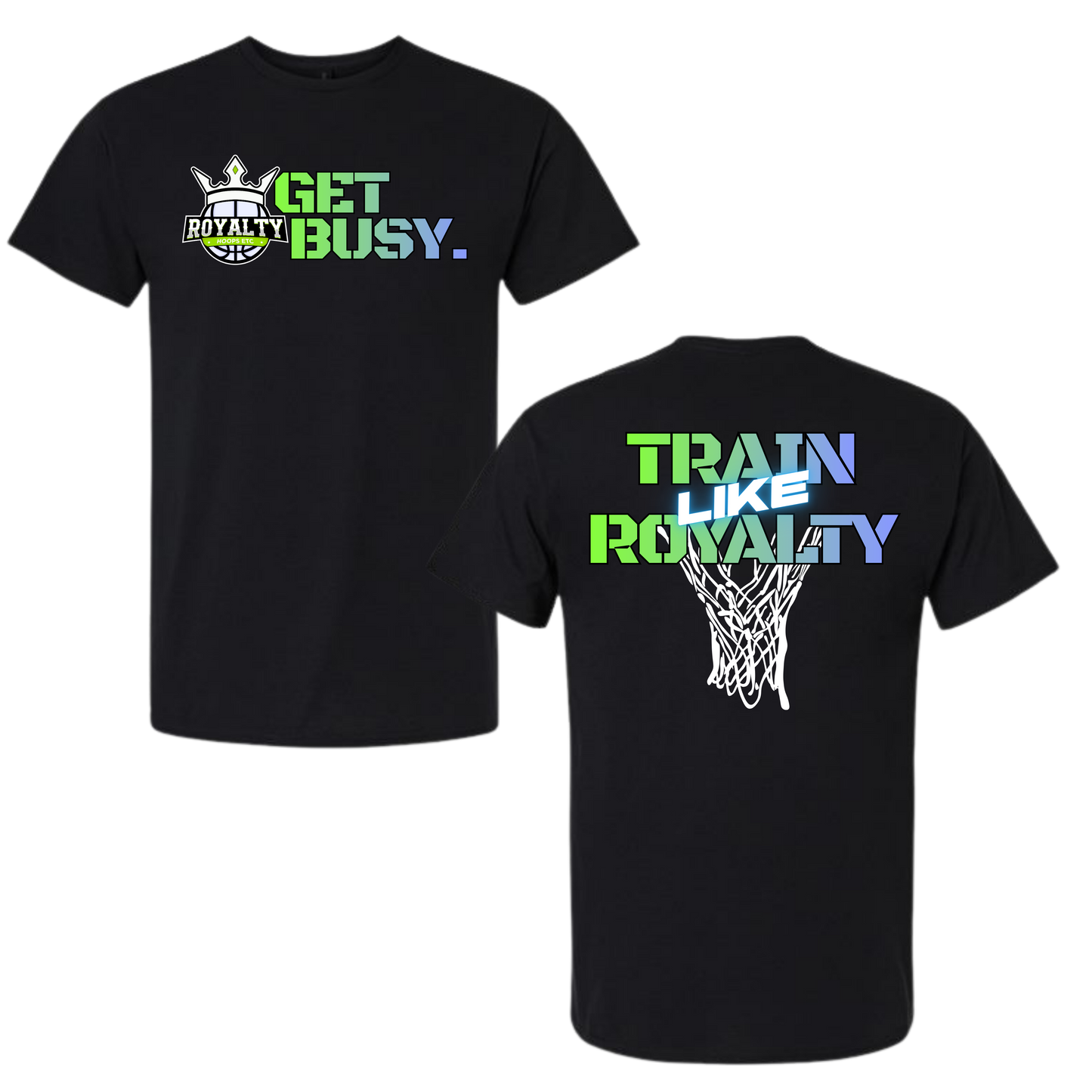 Royalty Hoops "Train Like Royalty" Green Ombre