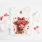 22"x72" Pre-Made Hyland Cow Valentine's Day Gang Sheet