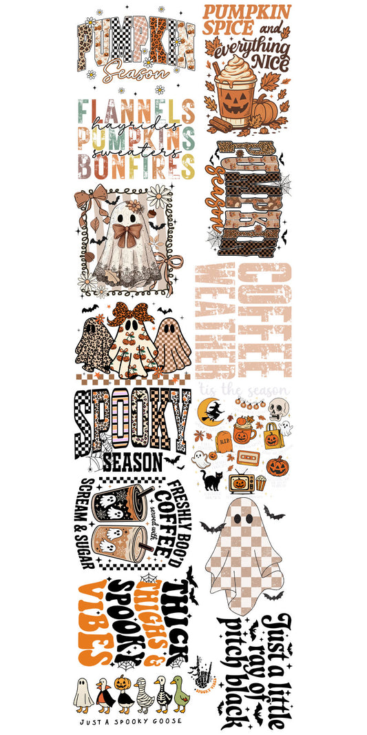 22"x72" Pre-Made Fall-O-Ween Gang Sheet