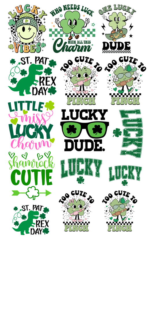 22"x36" Pre-Made KIDS St.Patrick's Day Gang Sheet