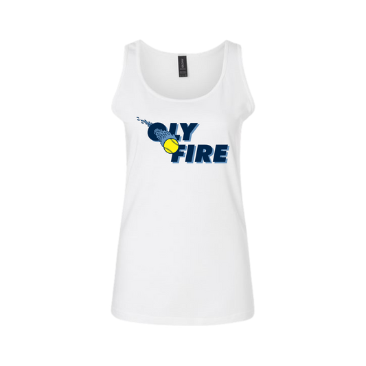 Oly Fire White Women's Tank